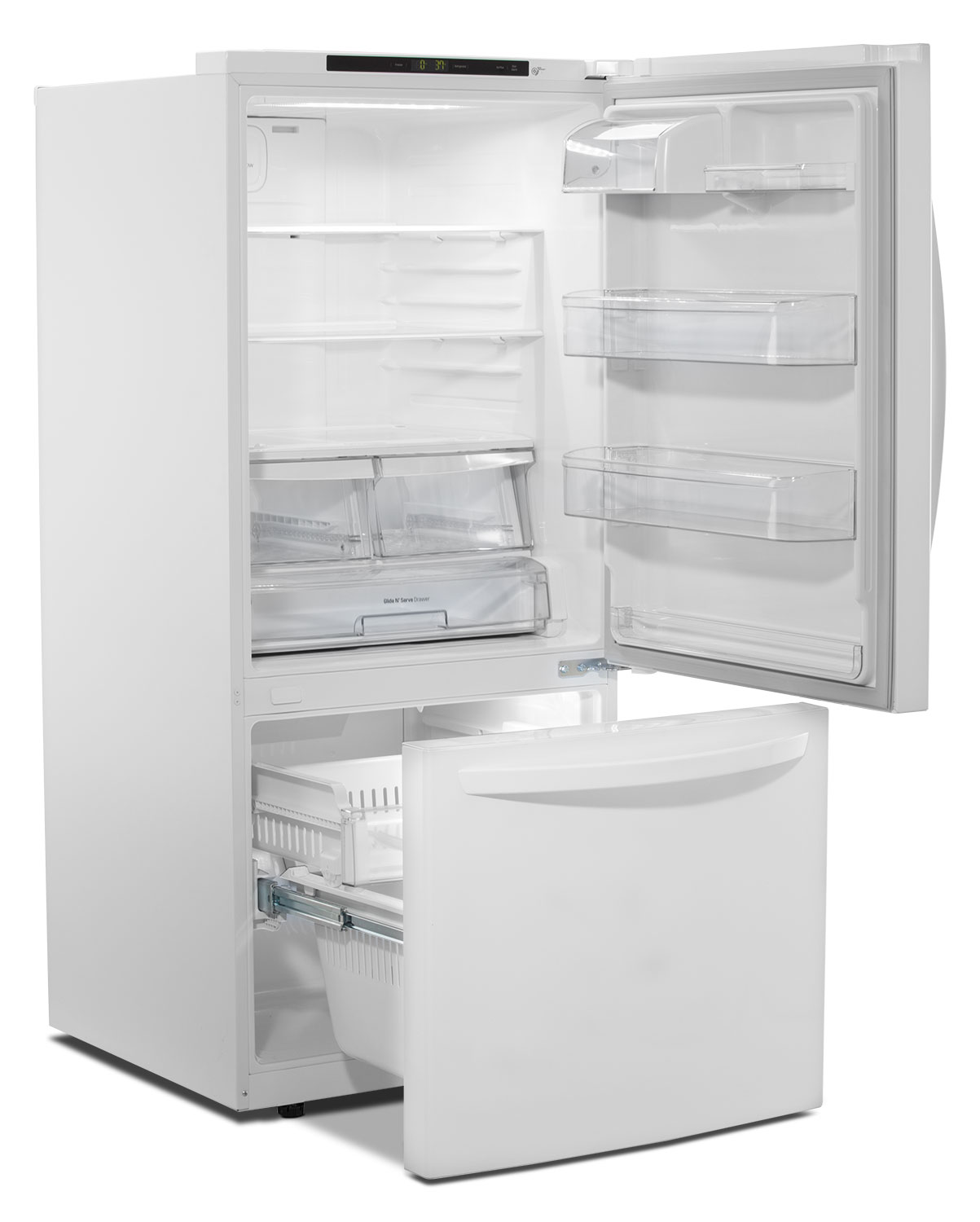 LG 22 Cu. Ft. Energy Star® BottomMount Refrigerator LDNS22220W The