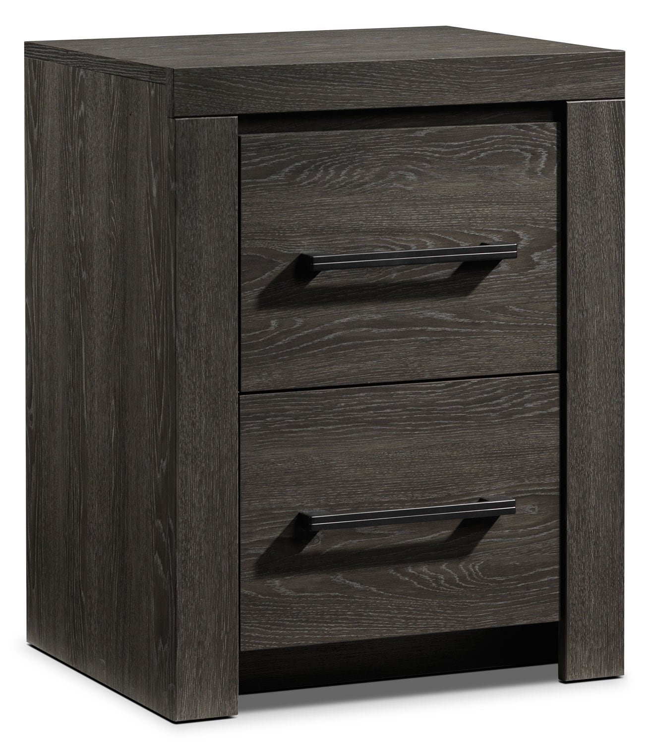 Driftwood Narrow Nightstand Rustic Brown Leon's