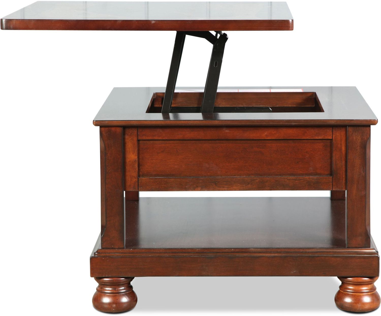 Hamilton LiftTop Coffee Table Burnished Brown Levin Furniture