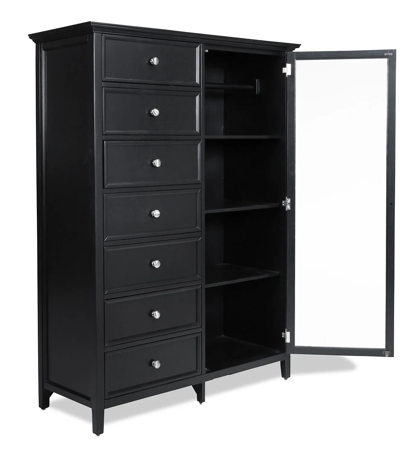 Ellsworth Gentleman's Chest Black Levin Furniture