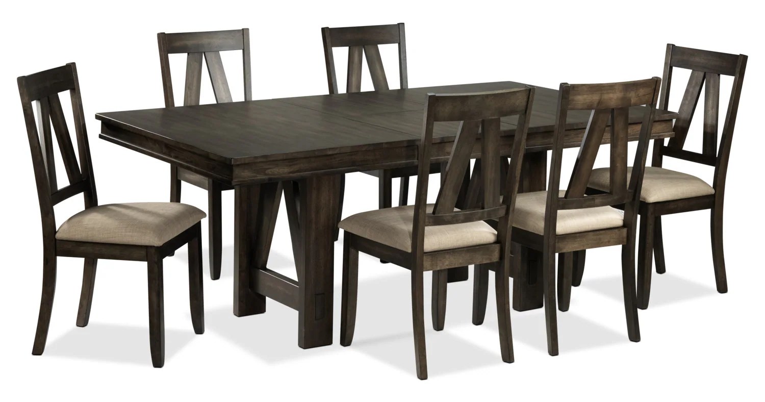 Thompson 7Piece Dining Room Set Espresso Leon's