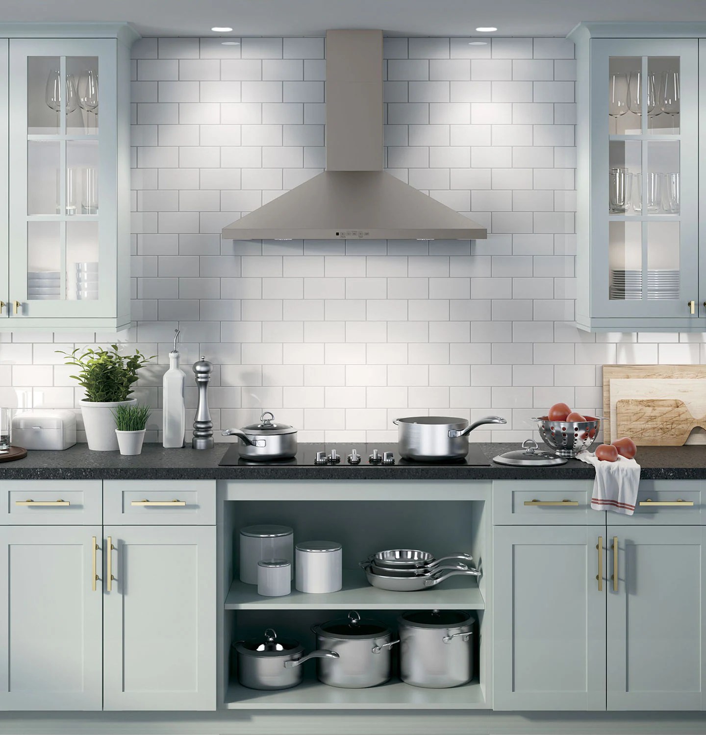 GE 36" WallMount Pyramid Chimney Range Hood JVW5361EJESC The Brick