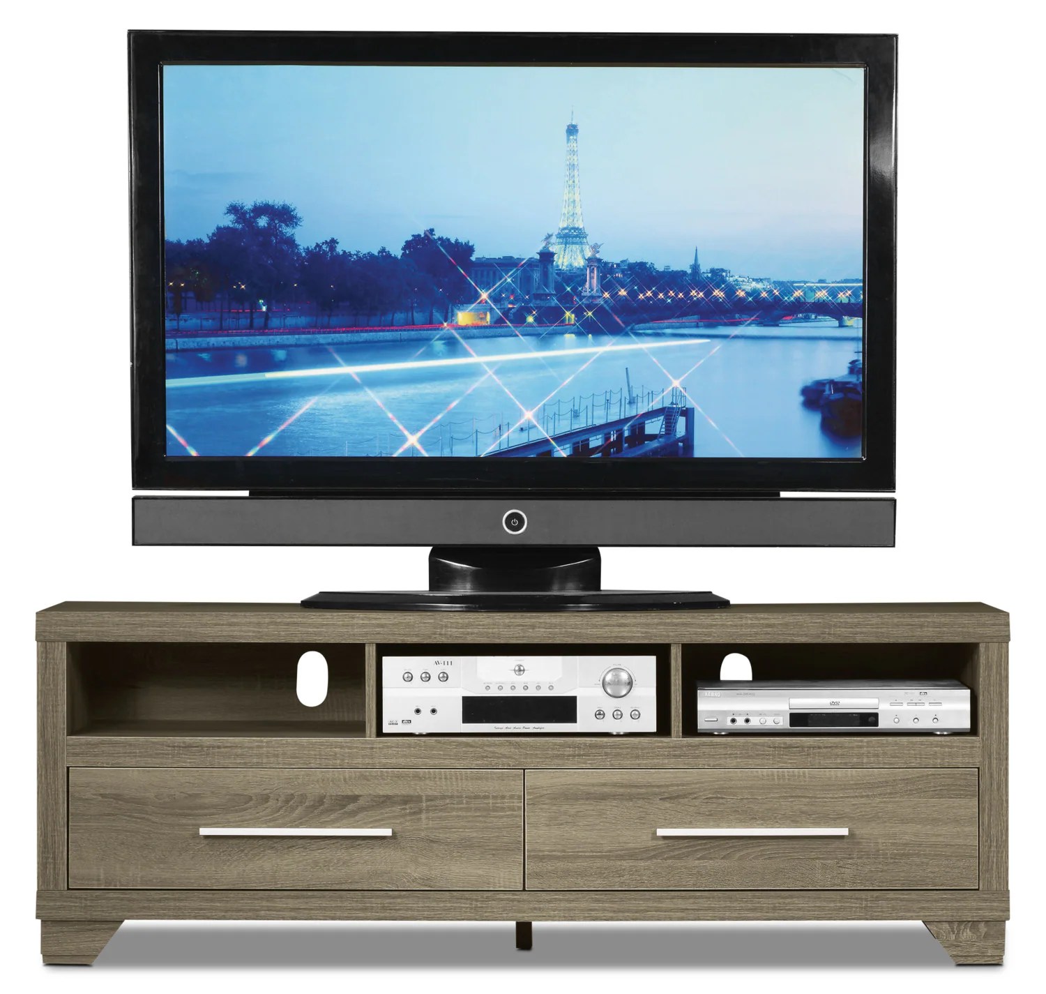 Glendale 60" TV Stand Grey The Brick