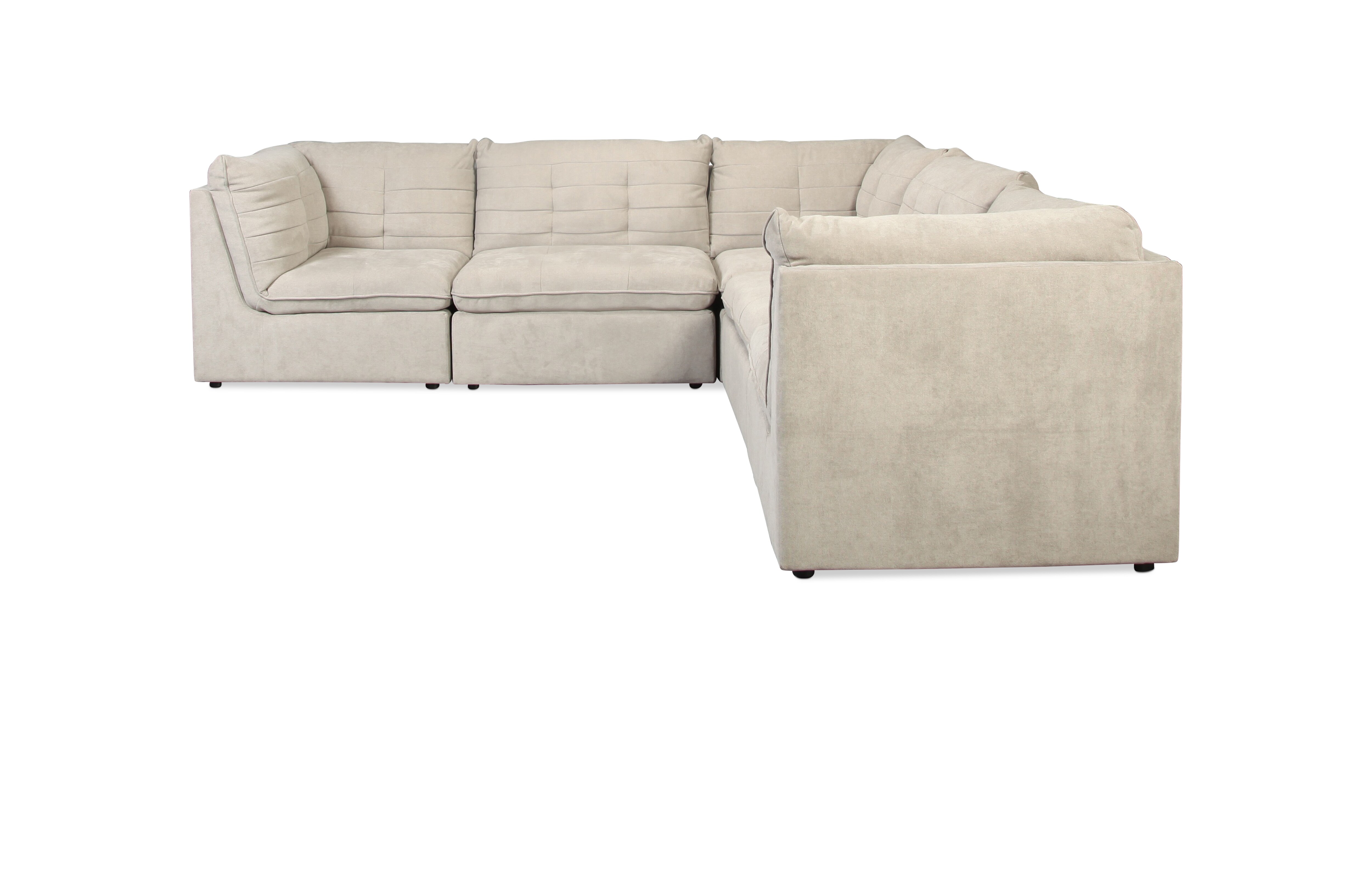 Dalton 5Piece Modular Sectional Gray Levin Furniture