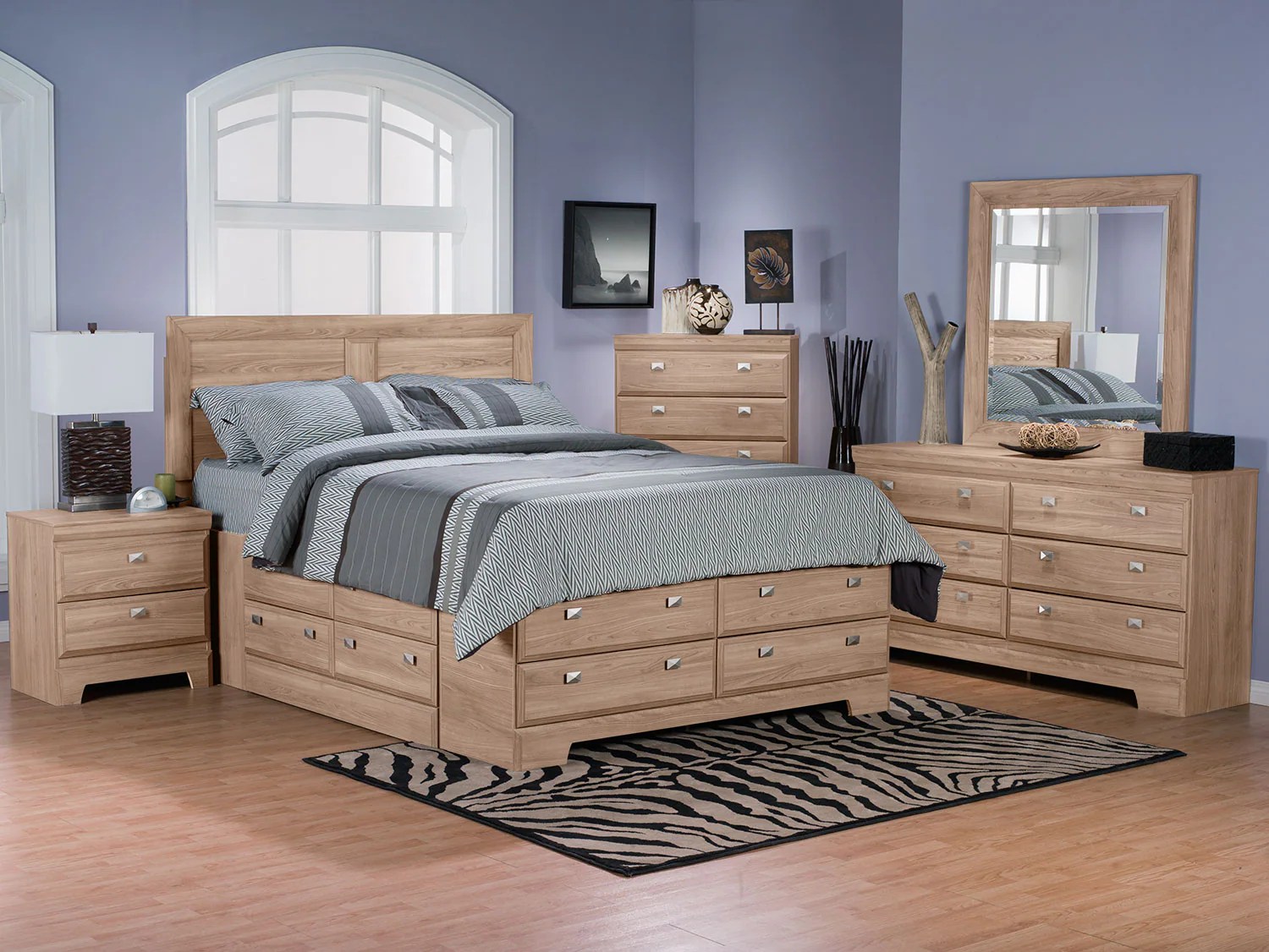 Yorkdale Light Queen Storage Bed The Brick