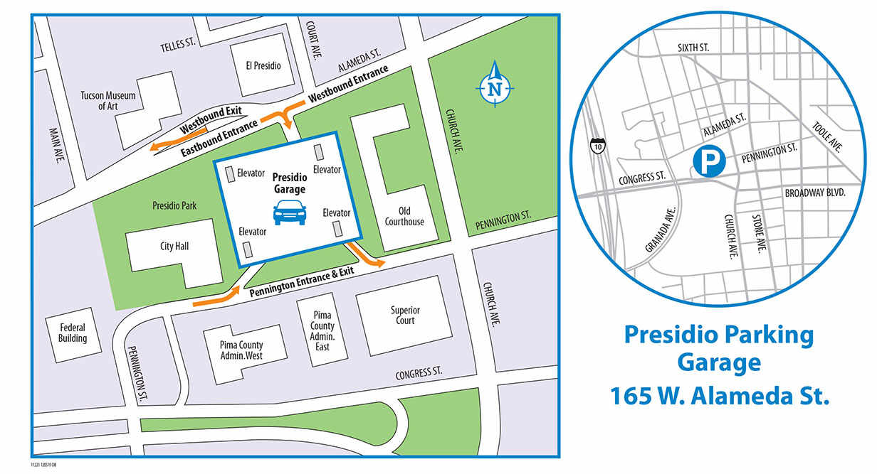 El Presidio Parking Garage Downtown Tucson Pima County, AZ