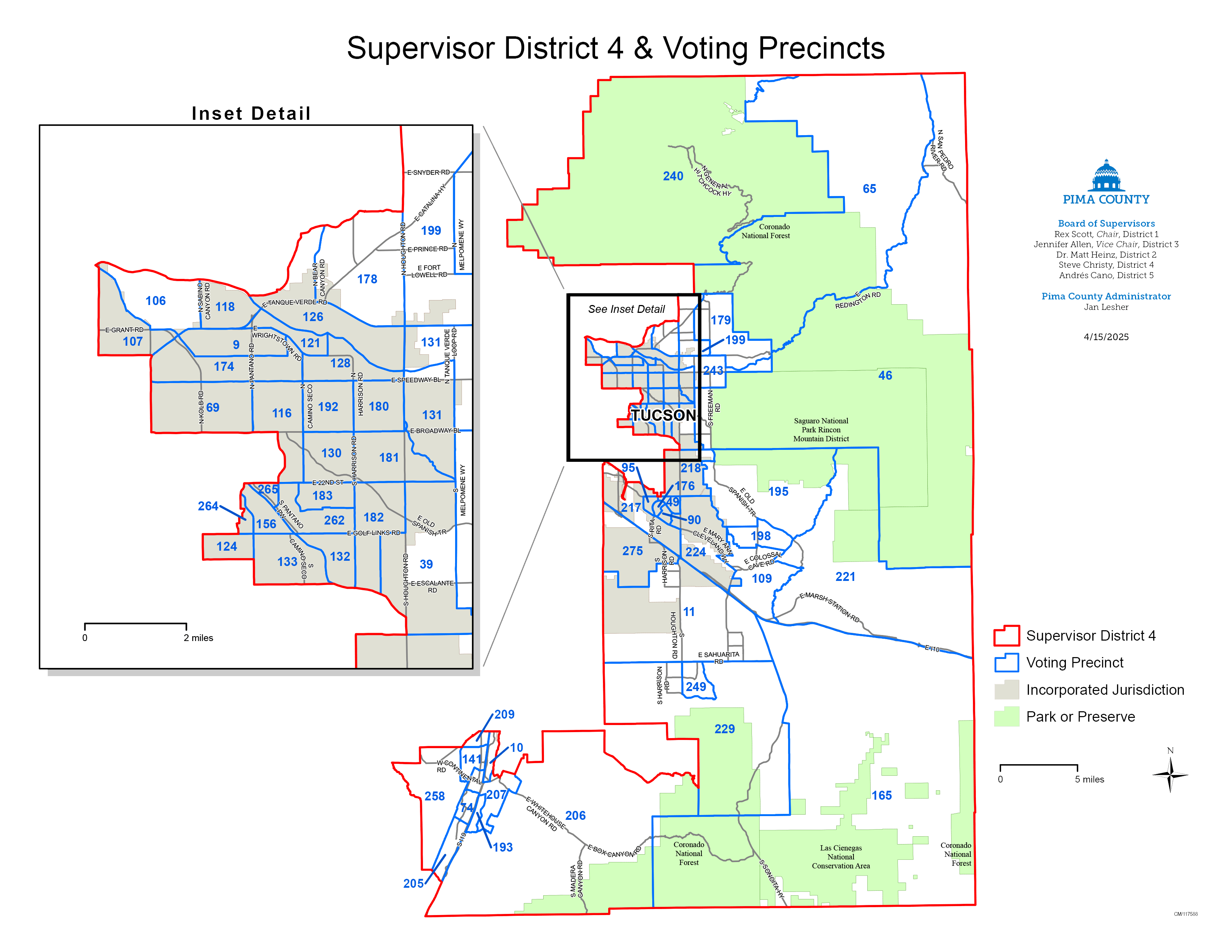 Voting & Precincts Maps Pima County, AZ
