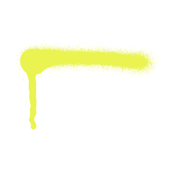 Yellow dripping spray paint high quality element