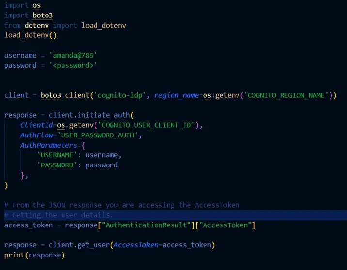 A Guide to User Authentication in Amazon Cognito using Python Part 2