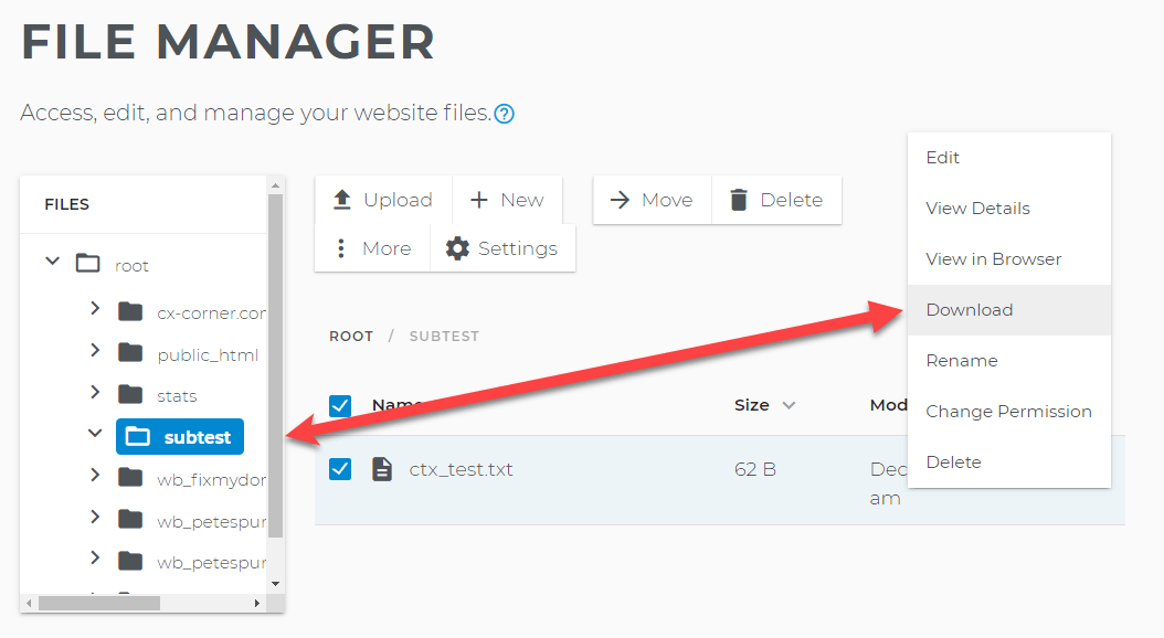 FTP How to Connect Using File Manager
