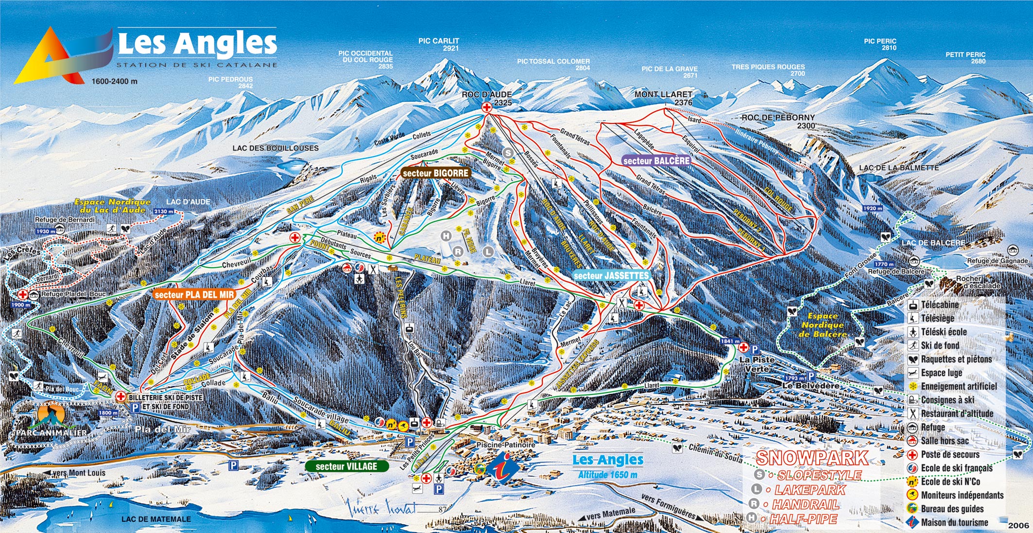 Les Angles, État des pistes, webcams et météo.