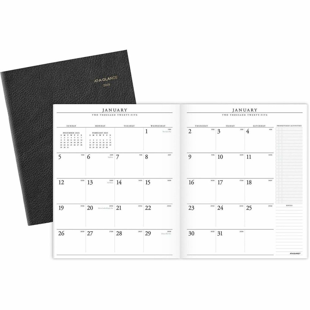AtAGlance Executive Padfolio Refill for 70290 Large Size Julian Dates Monthly 13