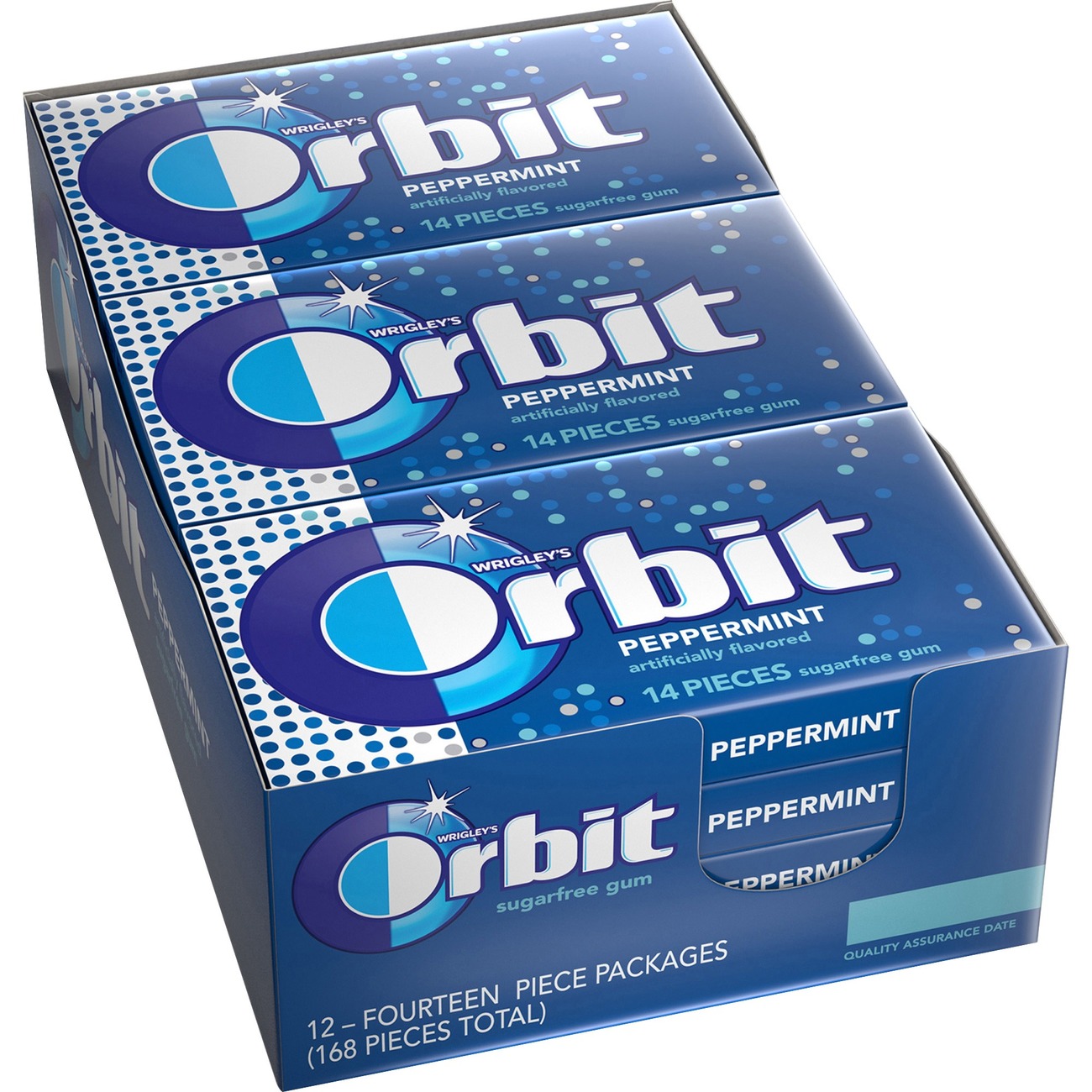 Orbit Peppermint Sugarfree Gum 12 packs Butler's Office Equipment and Supply, Inc.