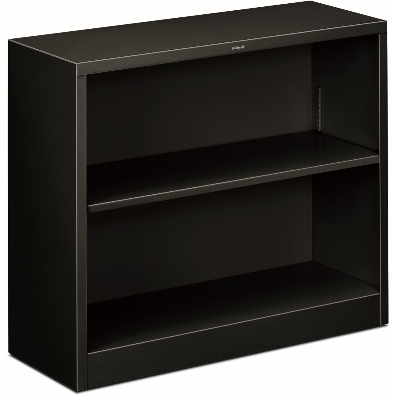 HON Brigade Steel Bookcase 2 Shelves 341/2"W Black Finish Bailey Office Outfitters, Inc.