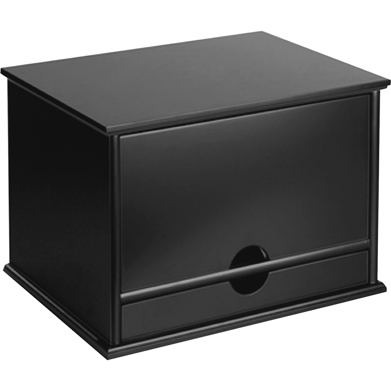 Black Desk Organizer With Drawers Kamloops Office Systems Office Supplies Desk Organizers