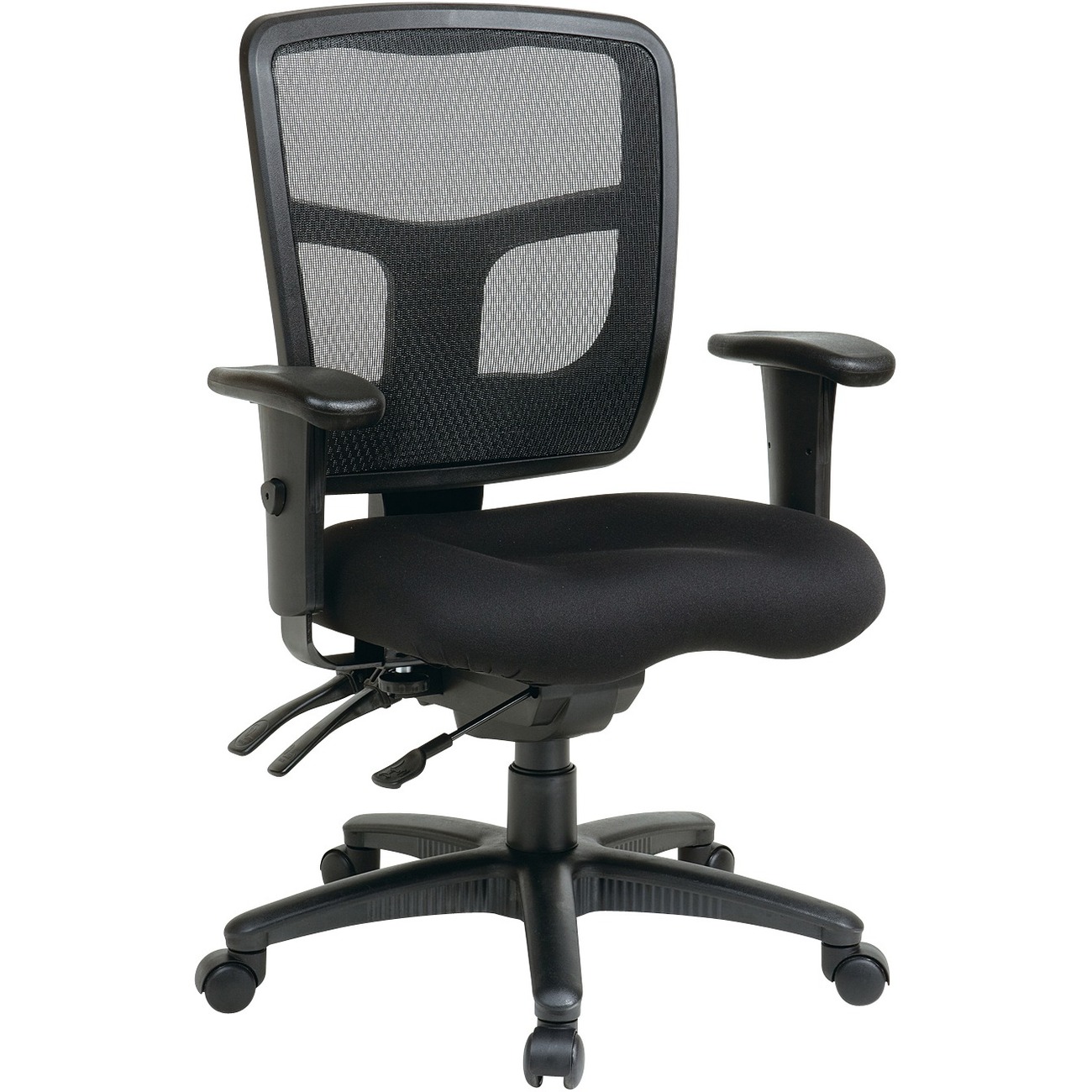 ProLine II ProGrid Back Mid Back Managers Chair Black Coal FreeFlex