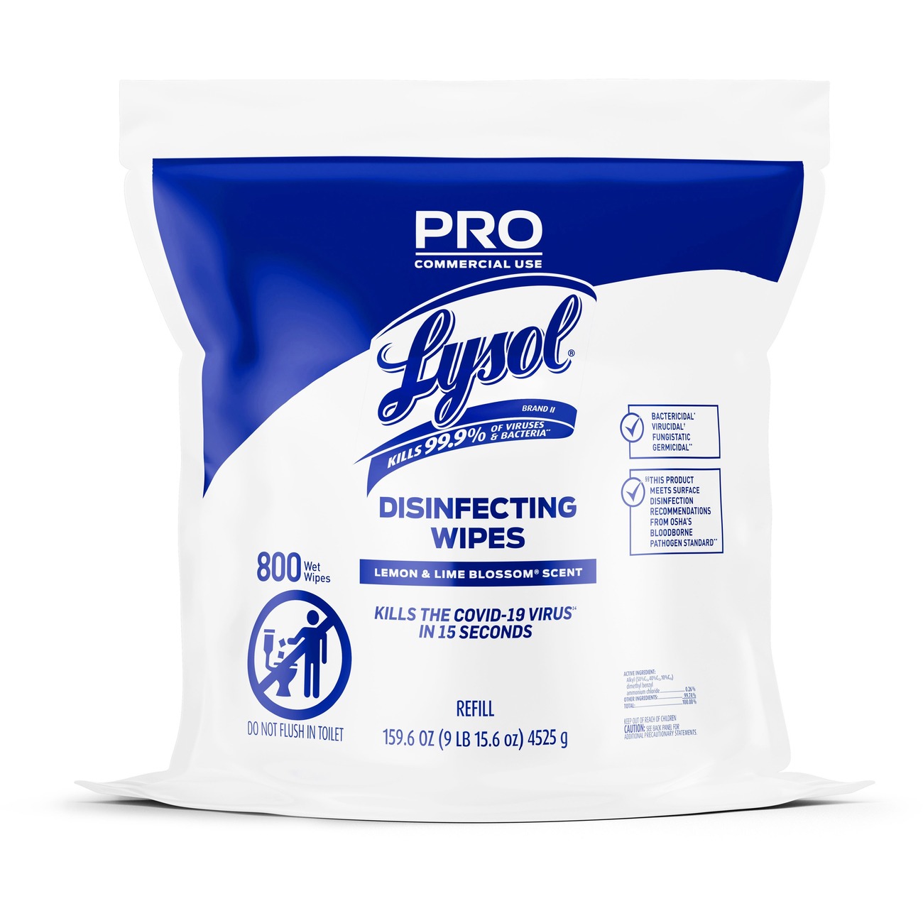 Lysol Professional Disinfecting Wipes Bucket Refill Advantage Office Products
