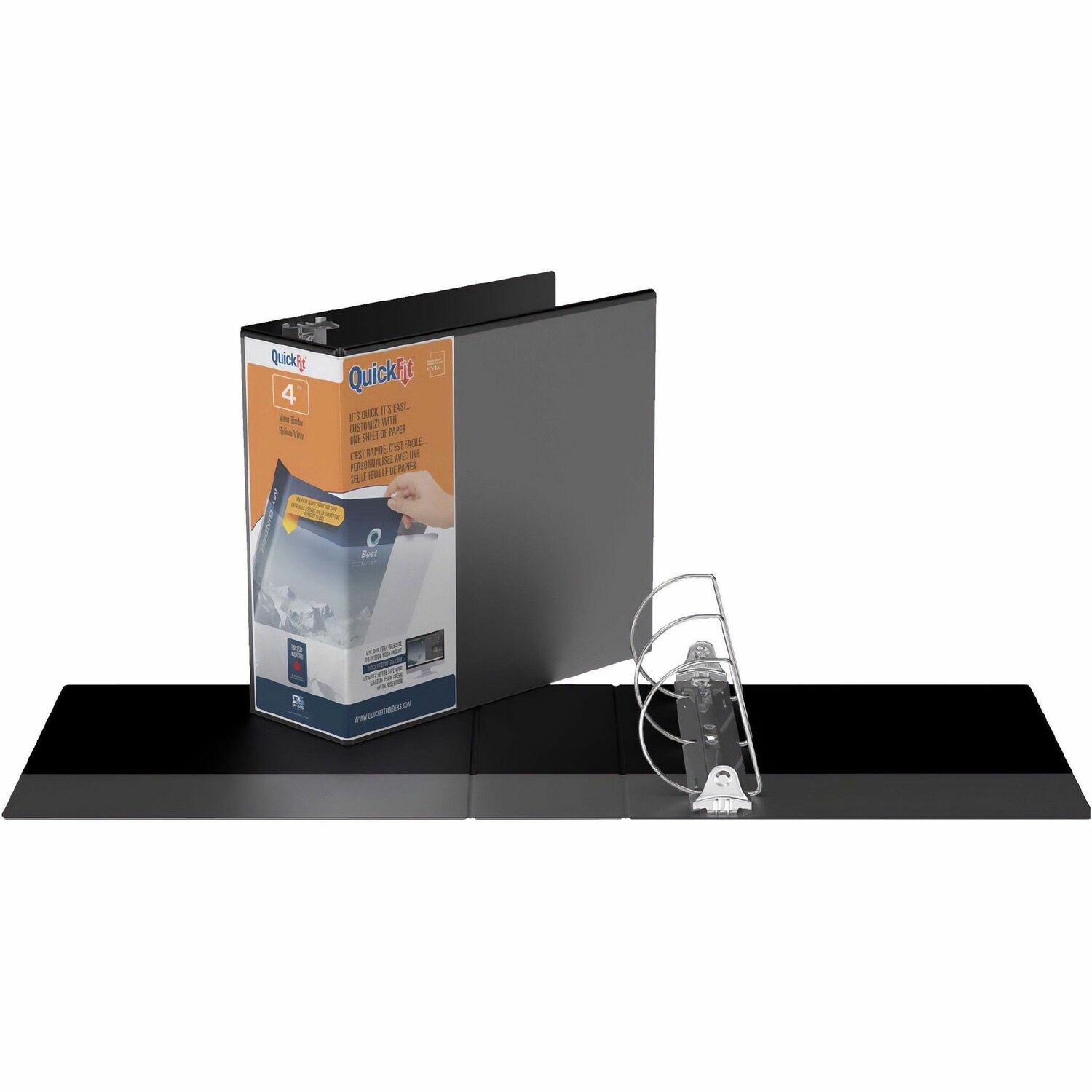 QuickFit Presentation/View Binders 4" Binder Capacity 750 Sheet