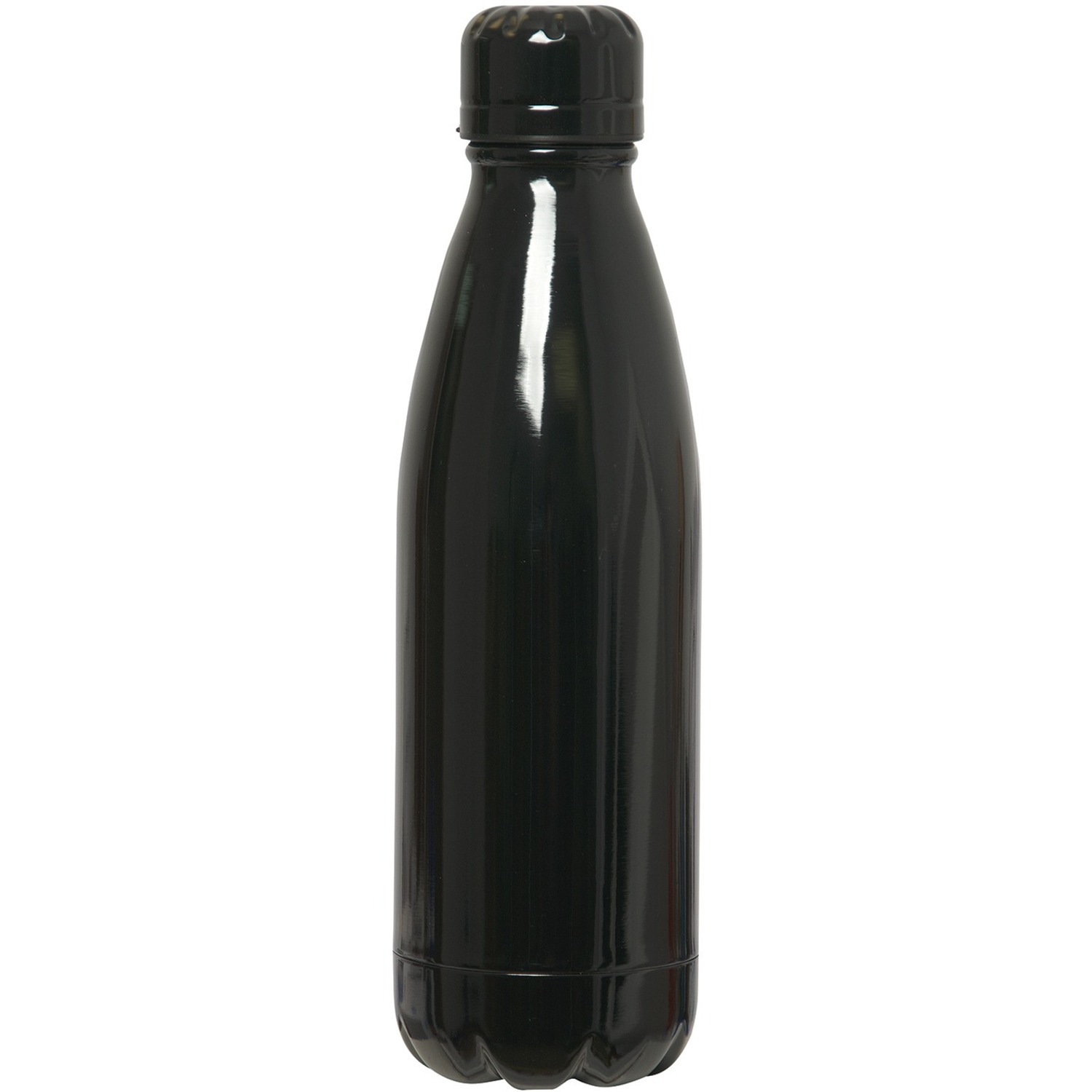 DURA Insulated Water Bottle 500 mL Glossy Black Stainless Steel Madill The Office Company