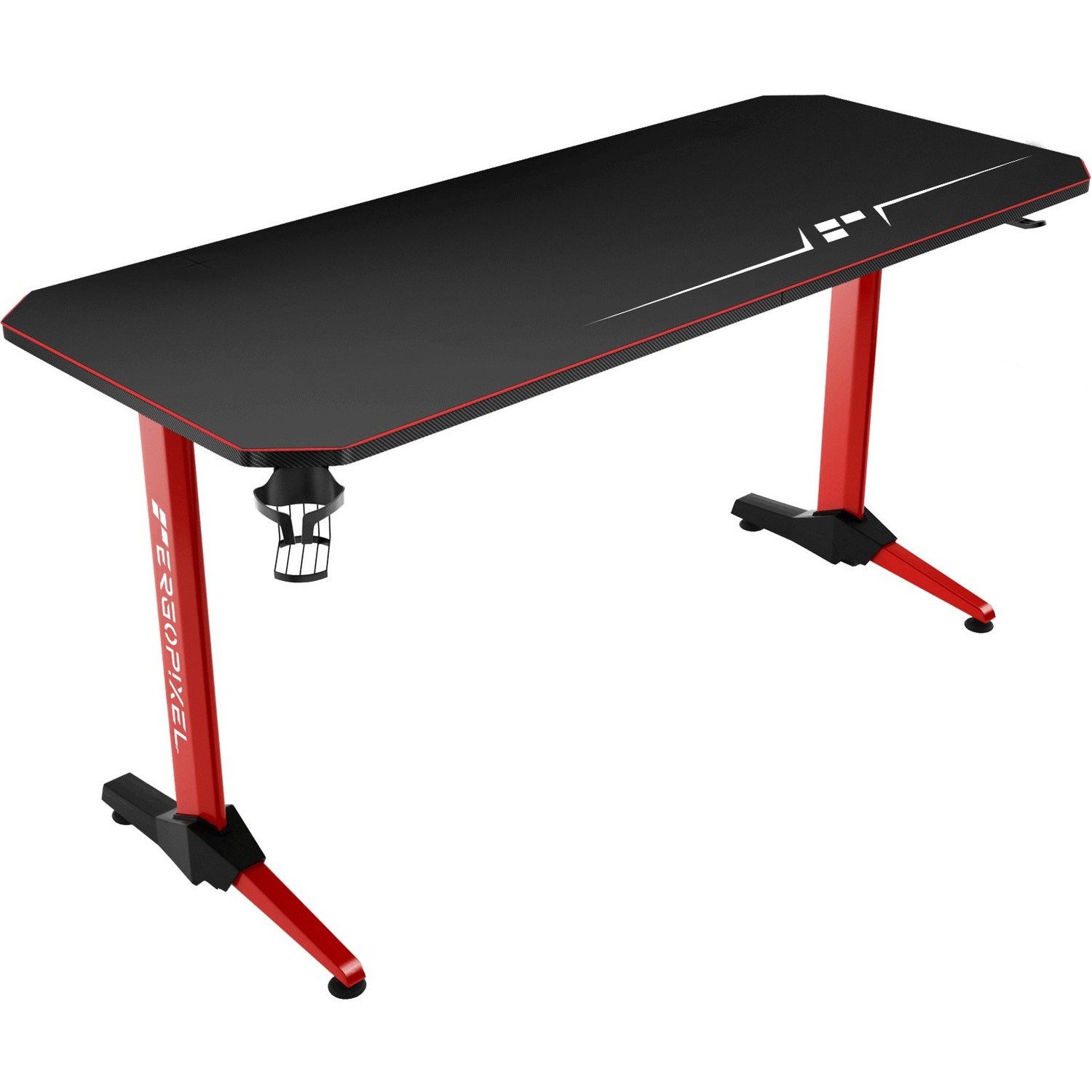 Ergopixel Ergopixel Terra Series Gaming Desk Red Rectangle Top