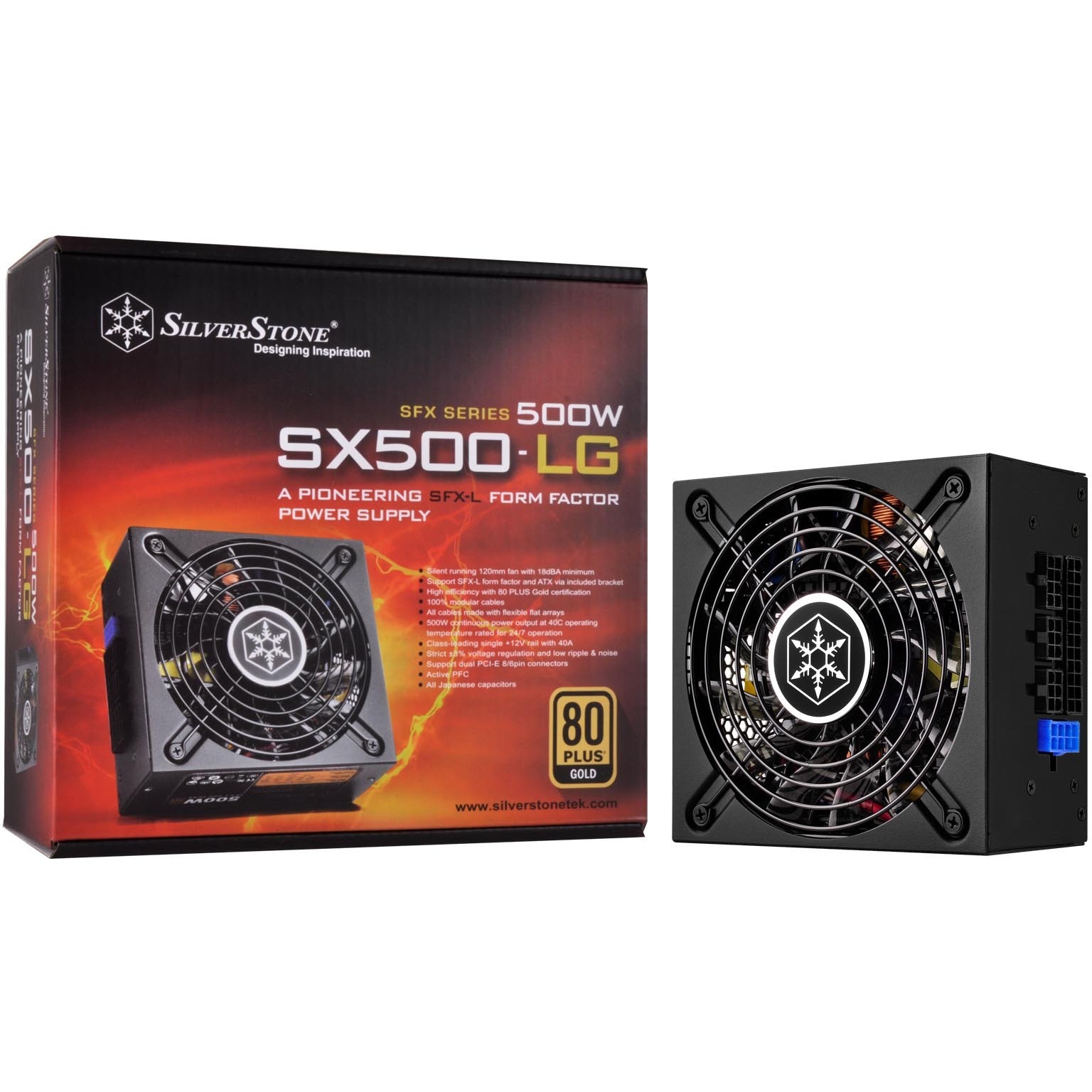 Silverstone SFX SX500LG 500W SFXL Power Supply Black (SSTSX500LG