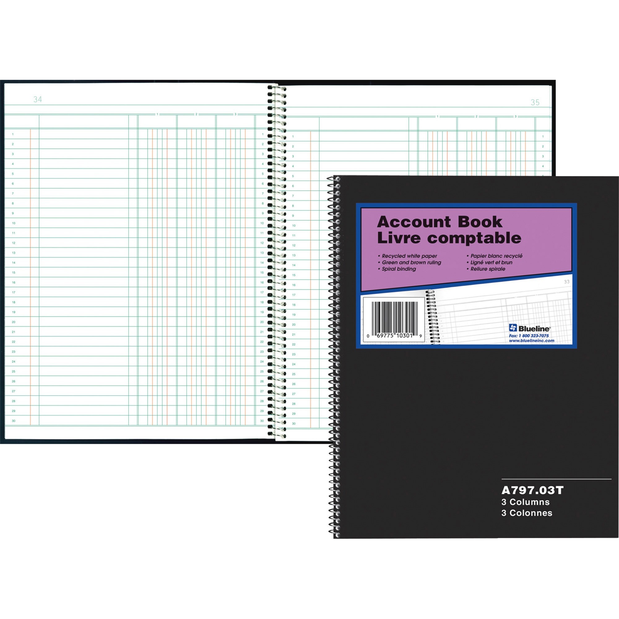 Blueline 797 Series Accounting Book Madill The Office Company