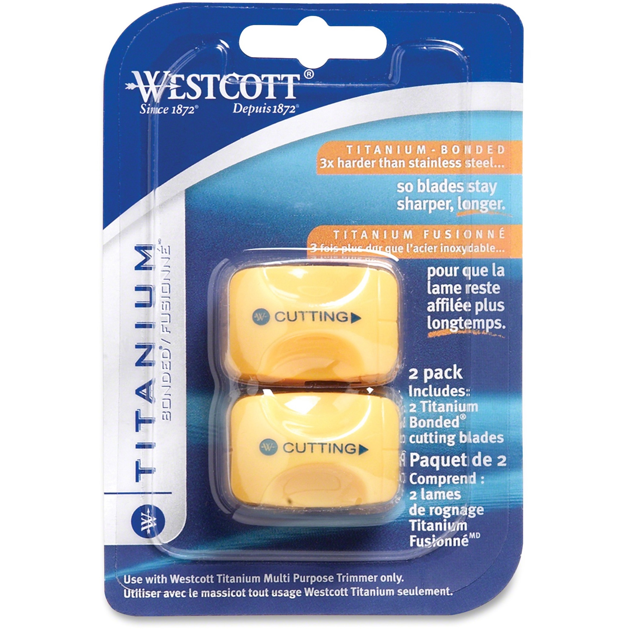 Westcott 12" Paper Trimmer Replacement Blades Titanium 2 / Pack