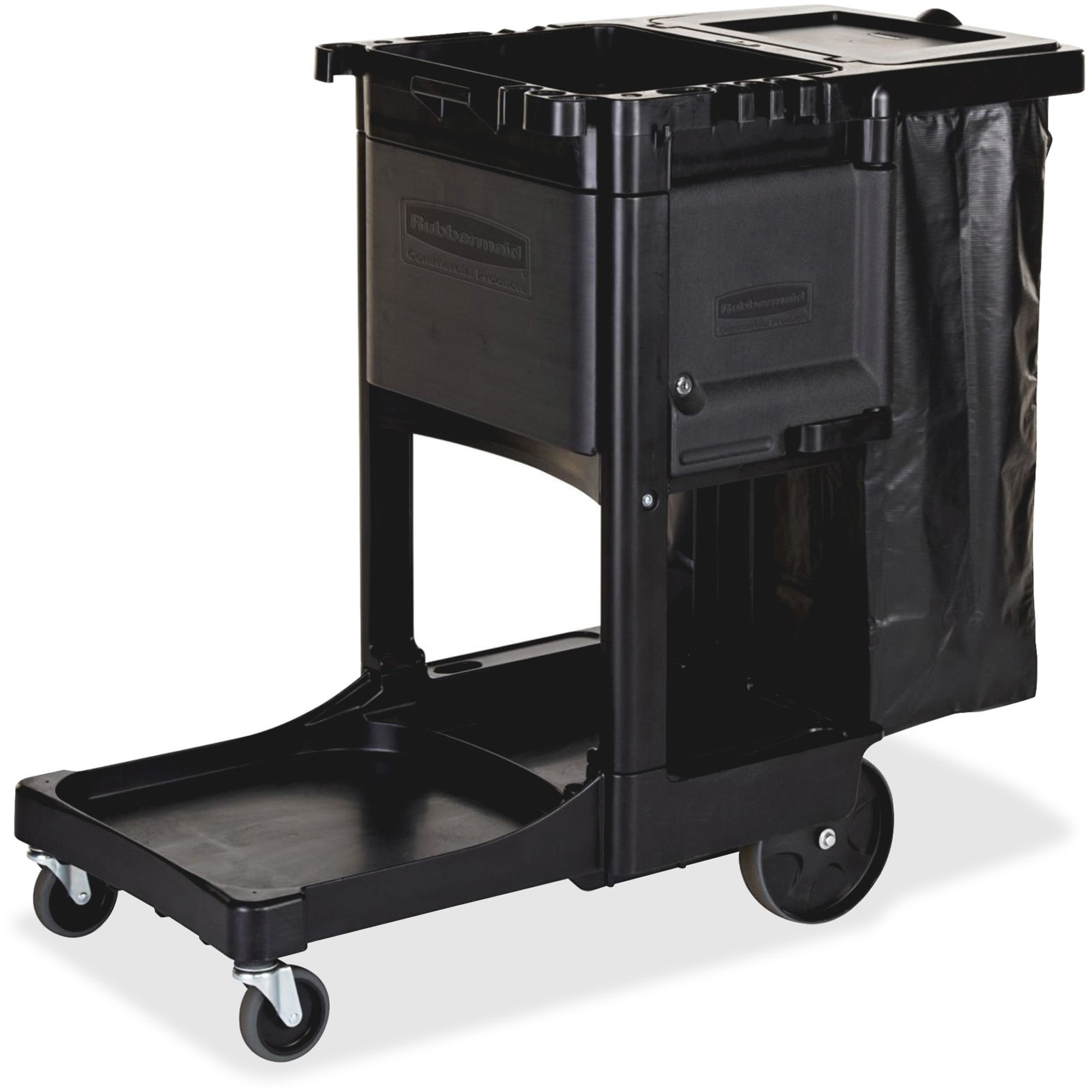 Rubbermaid Executive Janitor Cleaning Cart 3 Shelf 8" (203.2 mm), 4" (101.6 mm) Caster 21.