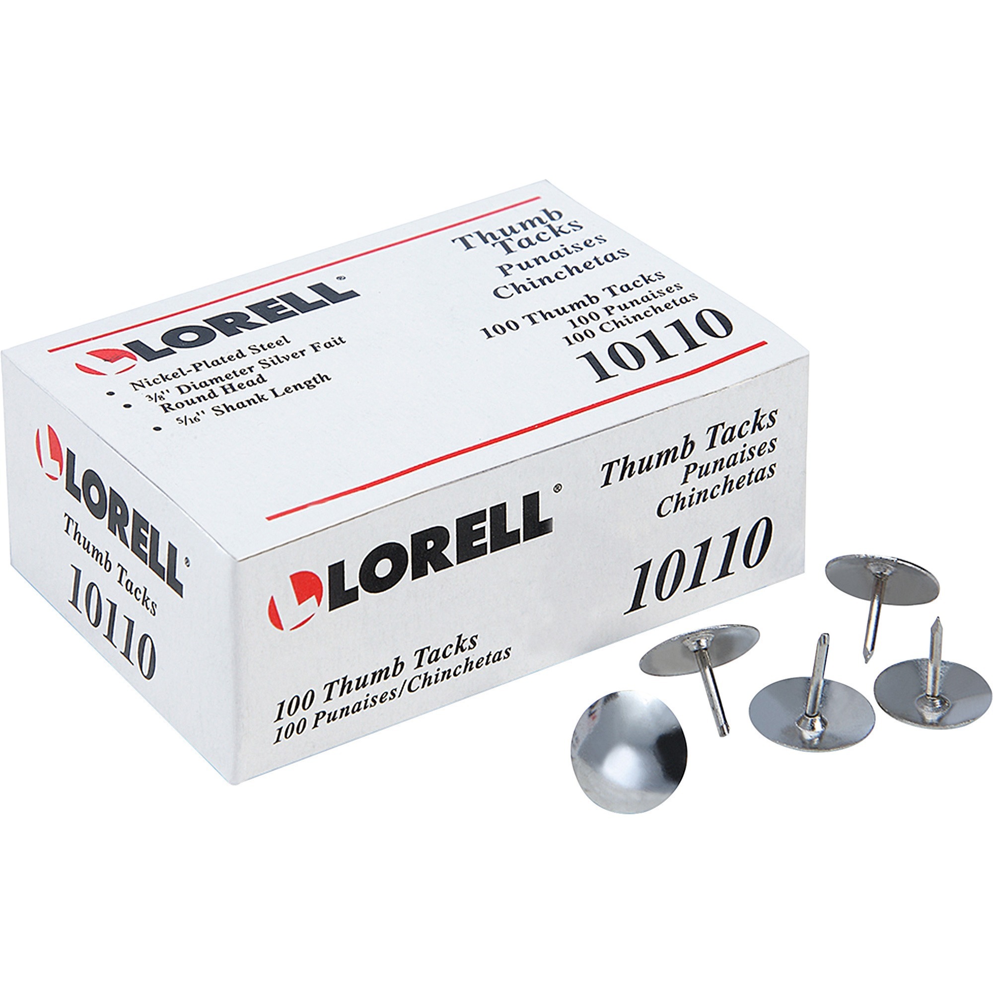 LLR 10110 Lorell 5/16" Long Thumb Tacks Lorell Furniture