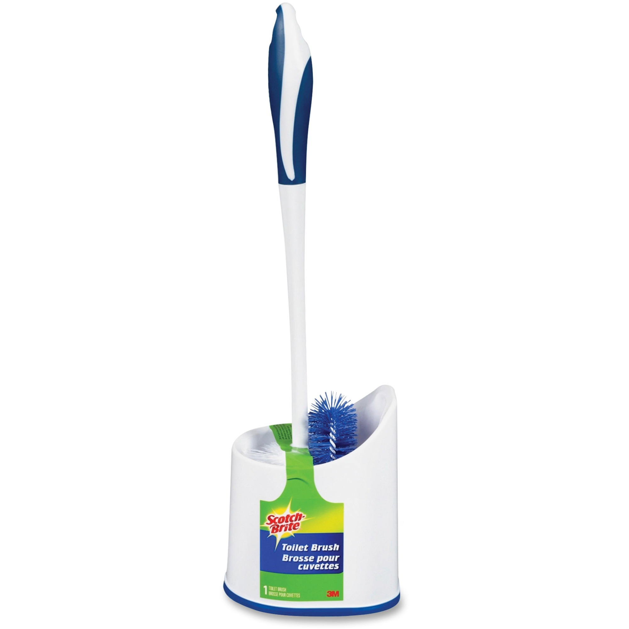ScotchBrite Toilet Brush Plastic, Plastic Blue, White Madill
