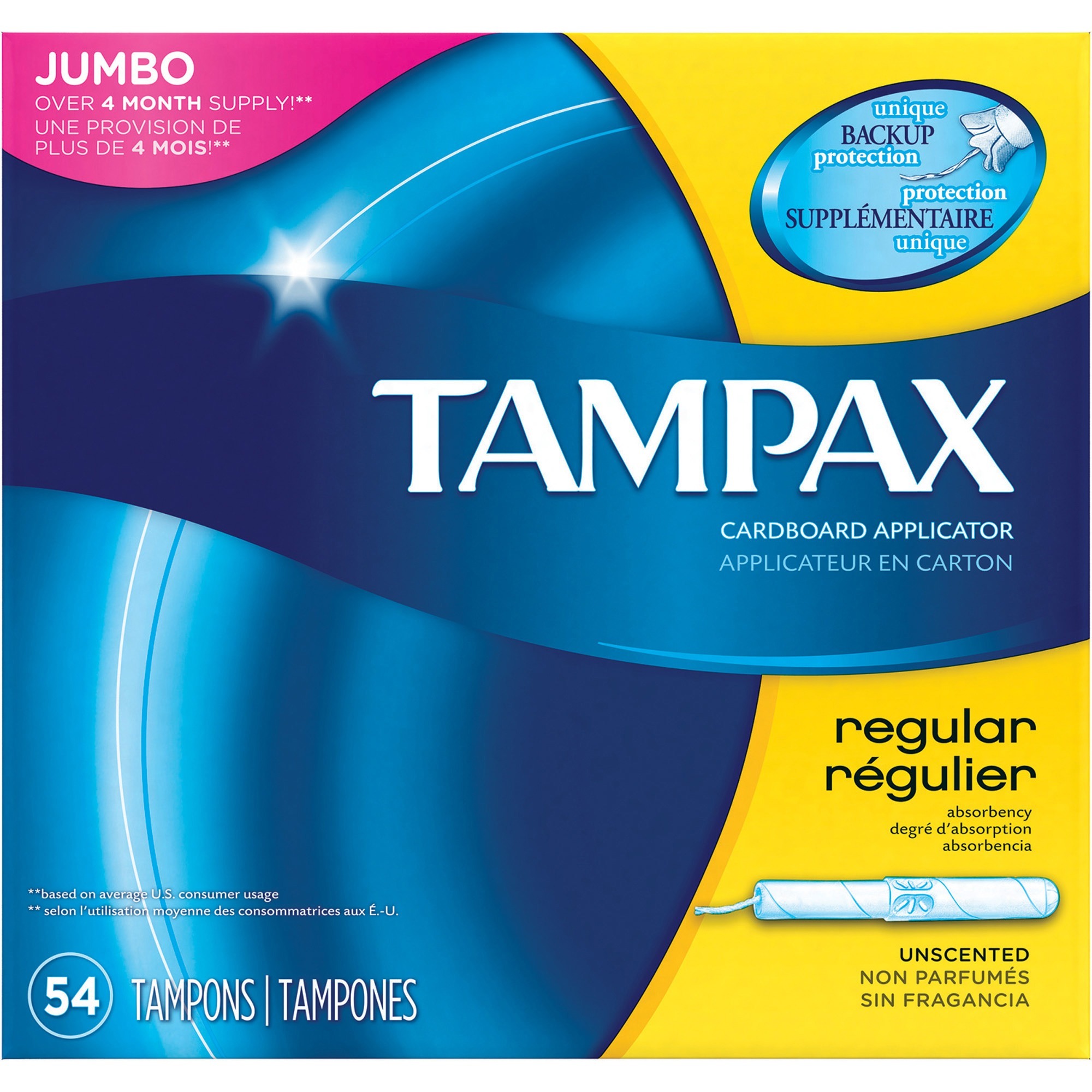 Tampax Tampons Flushable, Individually Wrapped, Fragrancefree, Anti