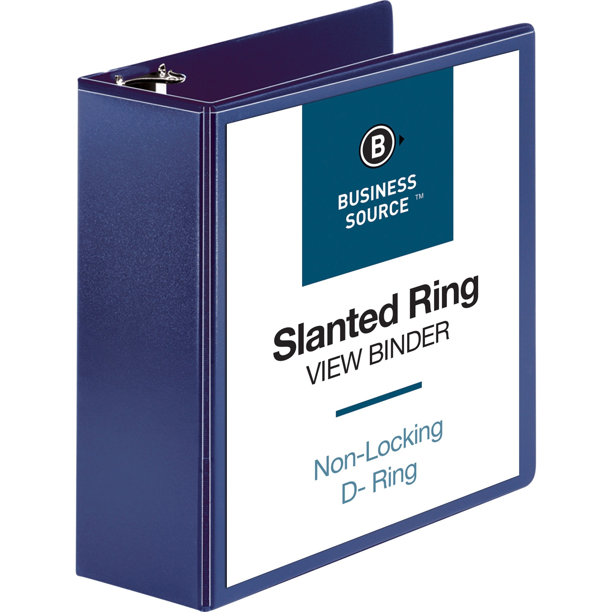Business Source DRing View Binder 4" Binder Capacity Slant DRing