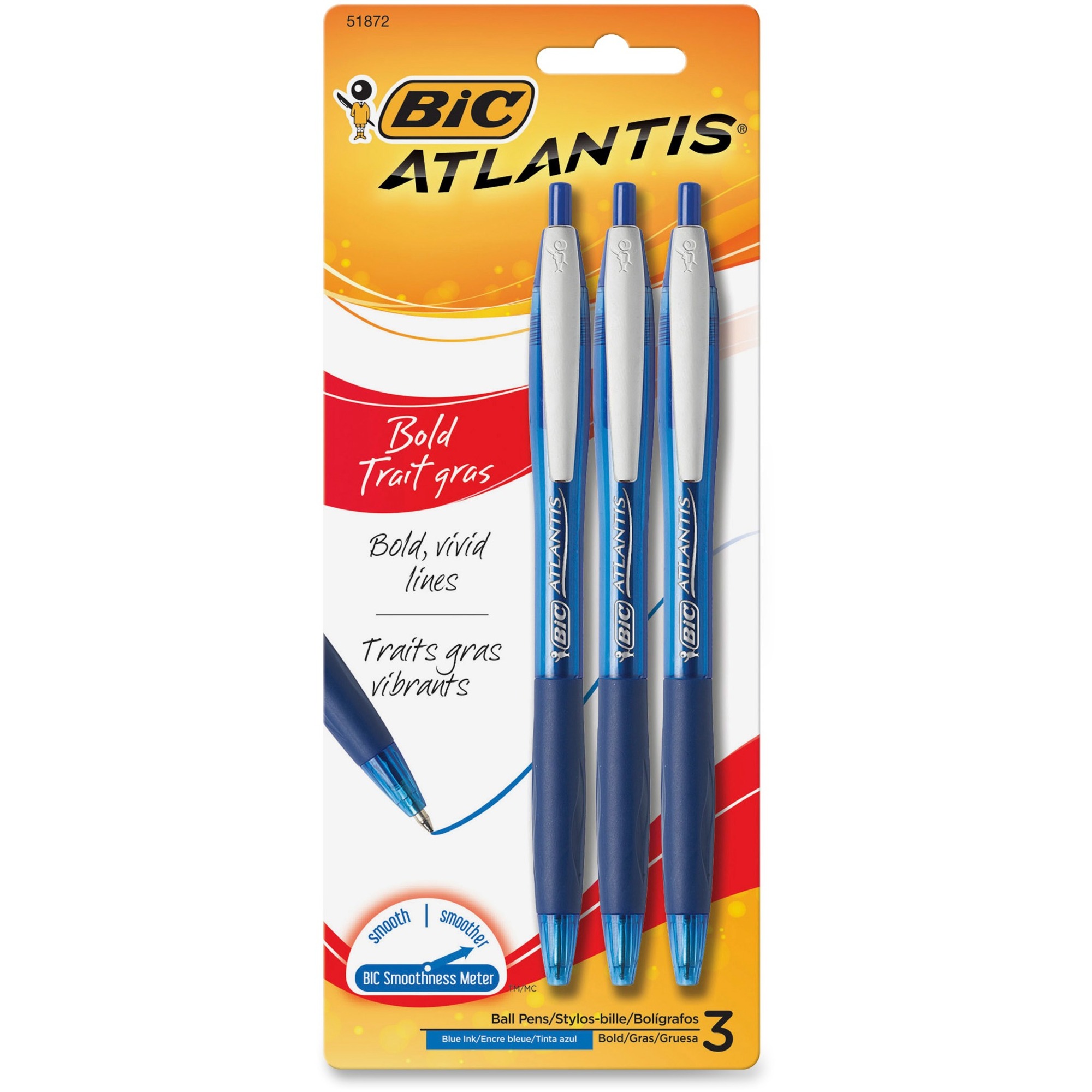 BIC Atlantis Ballpoint Pen Medium Point Type 1 mm Point Size