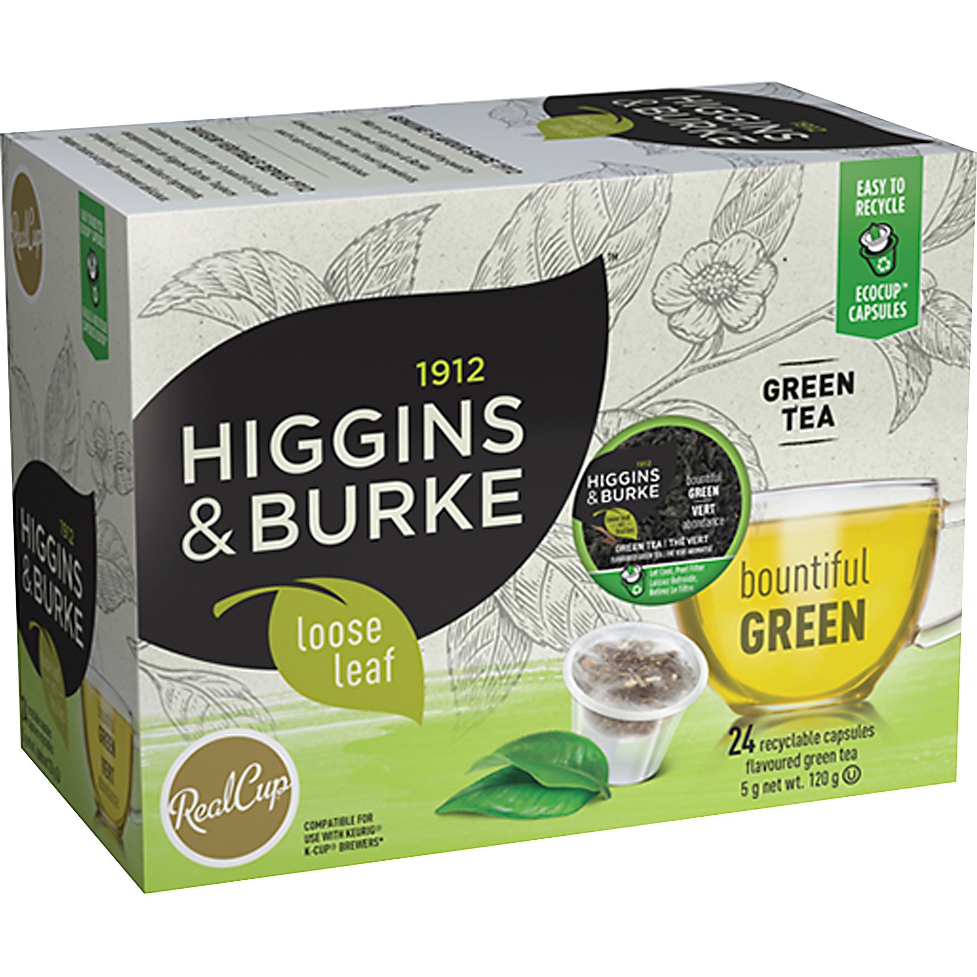 Higgins & Burke Naturals Bountiful Green Tea KCup Green Tea Ginger