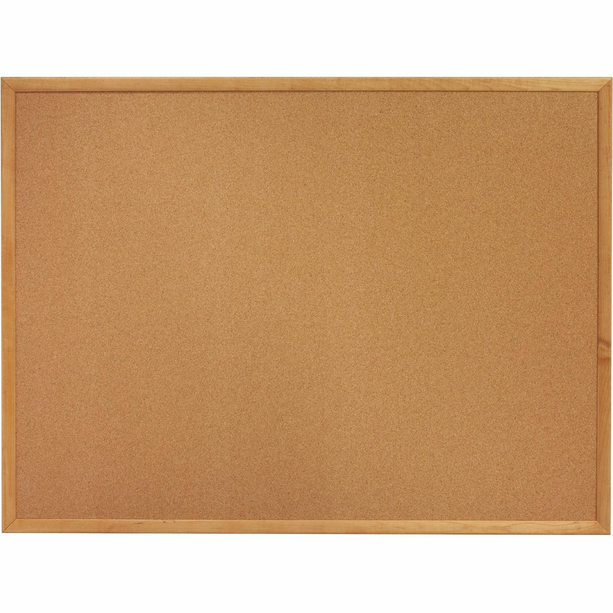 LLR 19071 Lorell Oak Wood Frame Cork Board Lorell Furniture