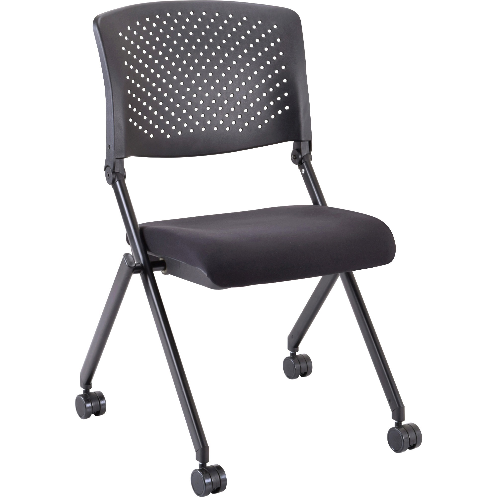 LLR 41848 Lorell Upholstered Foldable Nesting Chairs Lorell Furniture