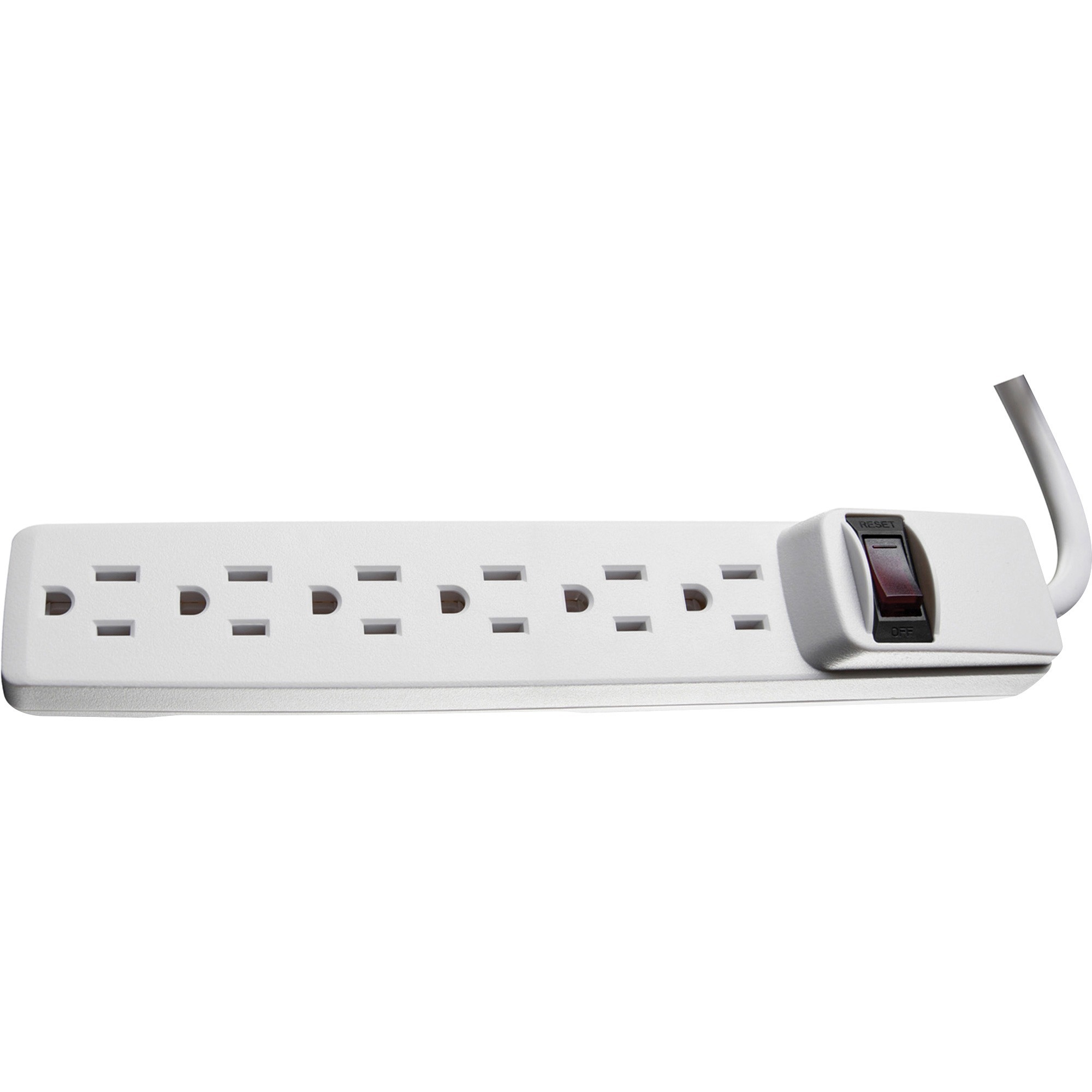 Wood Industries Six-Outlet Power Strip - 6 x AC Power - 8 ft Cord - 15