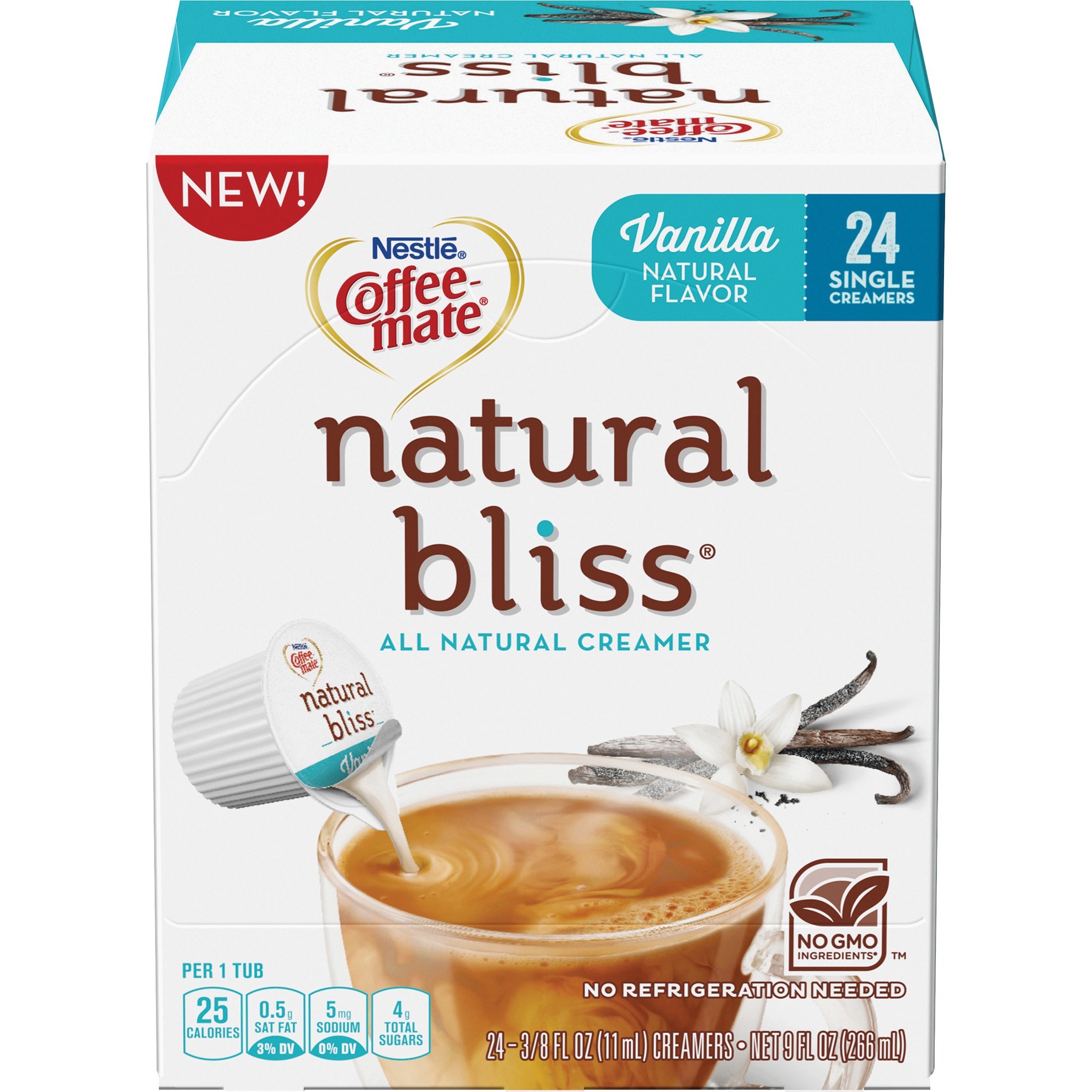 CoffeeMate Natural Bliss Creamer Singles NES41941