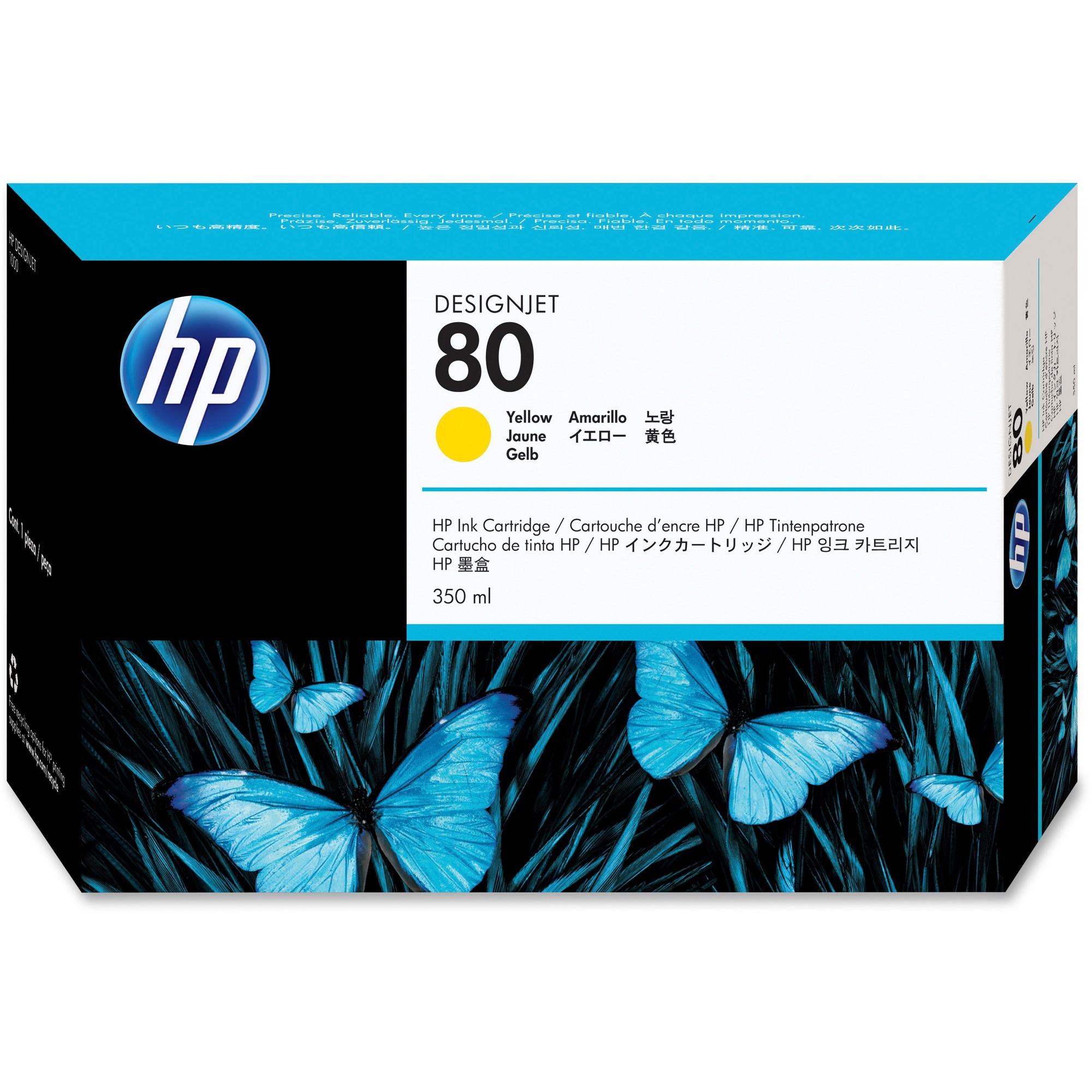 HP No. 80 Yellow 4400 Page Ink Cartridge Novatech
