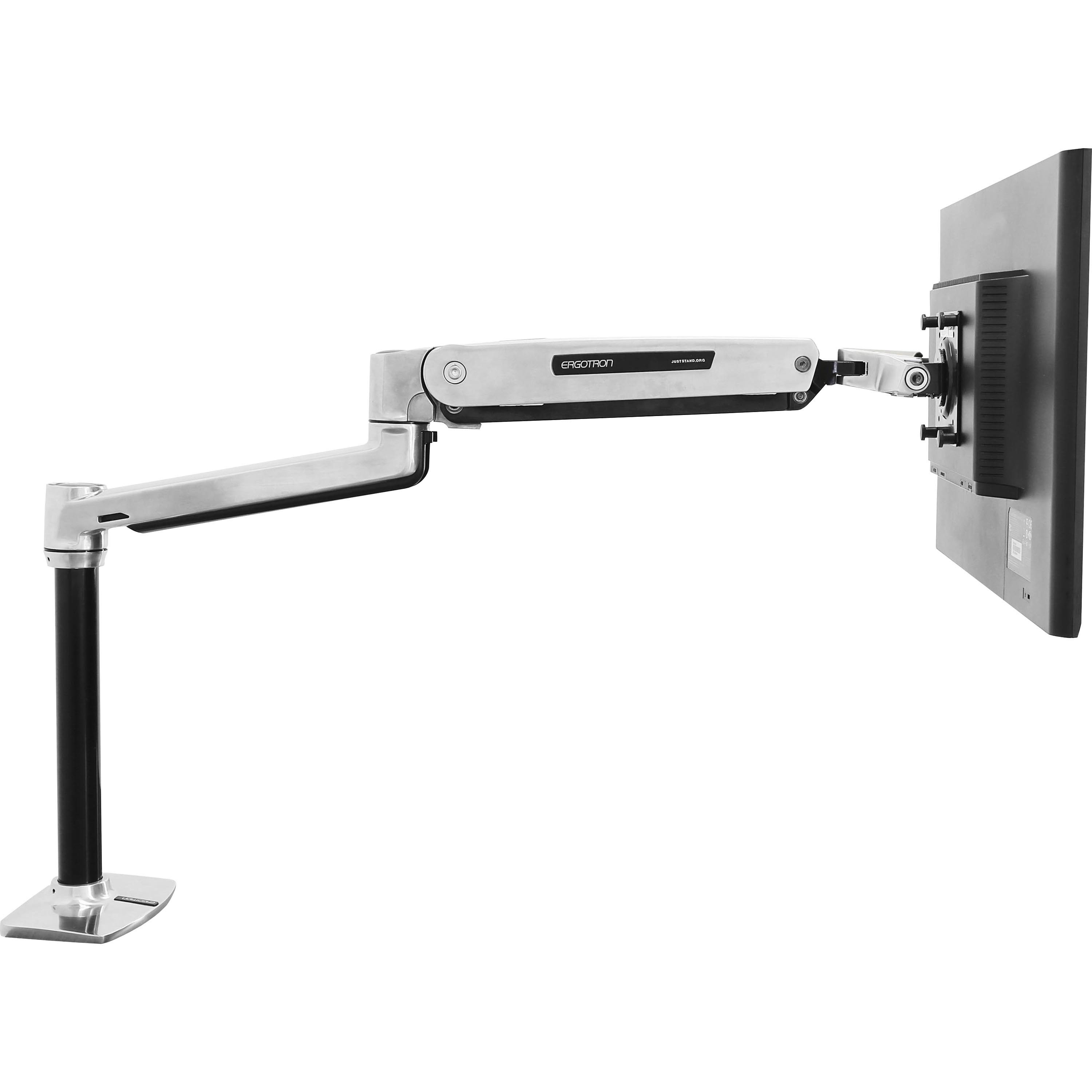 Ergotron Mounting Arm for Flat Panel Display Polished Aluminum