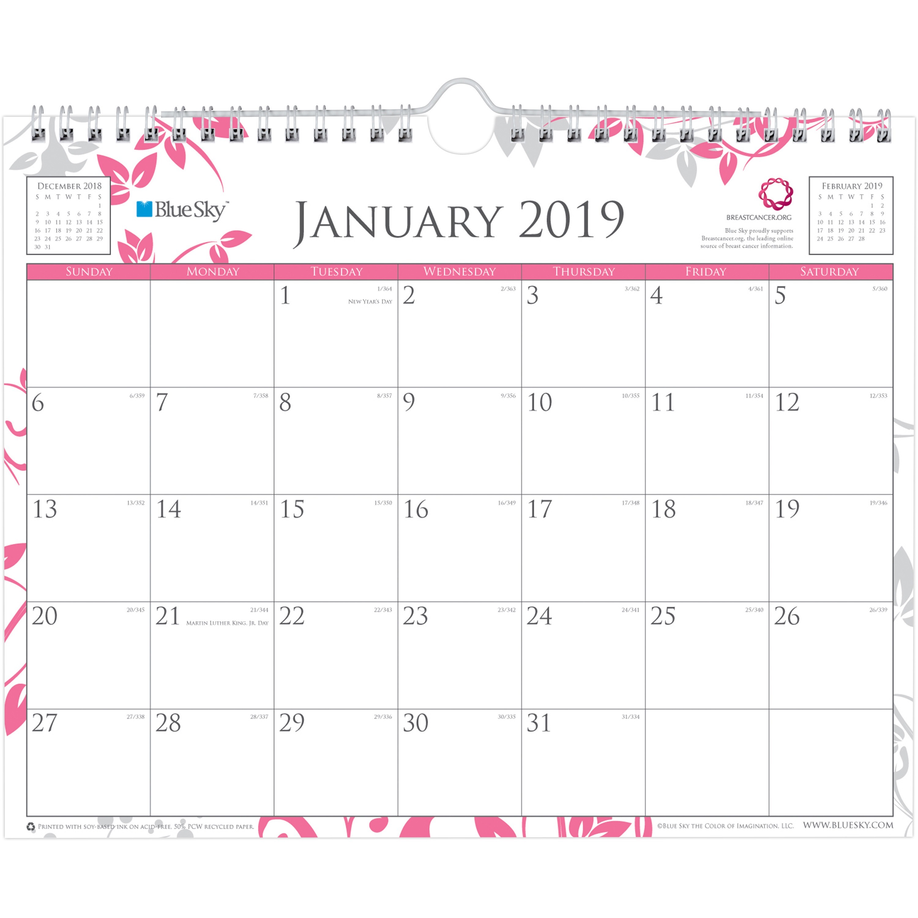 Blue Sky BCA Alexandra Tablet Calendar BLS101633