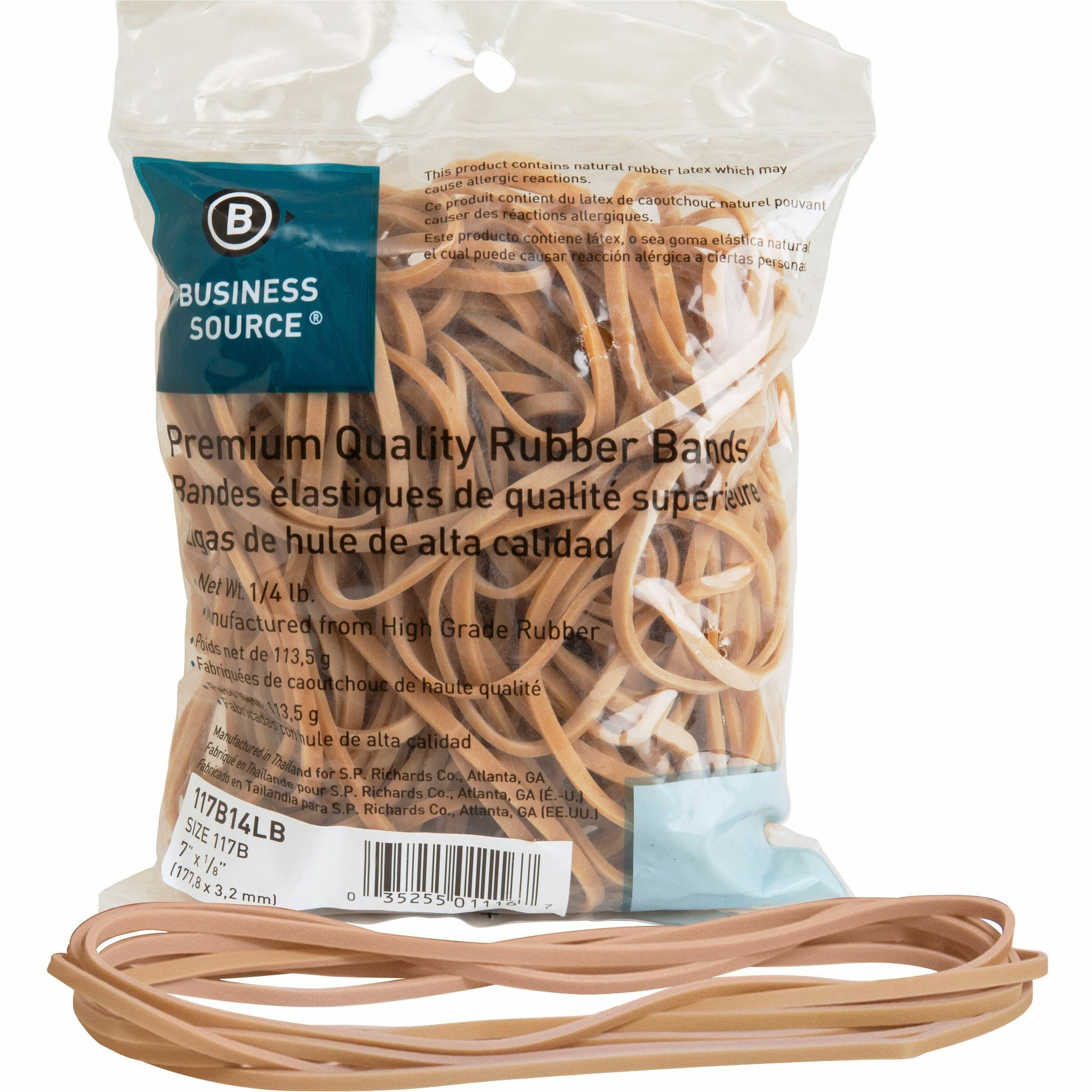 Business Source Rubber Bands Stretchable 62 / Box