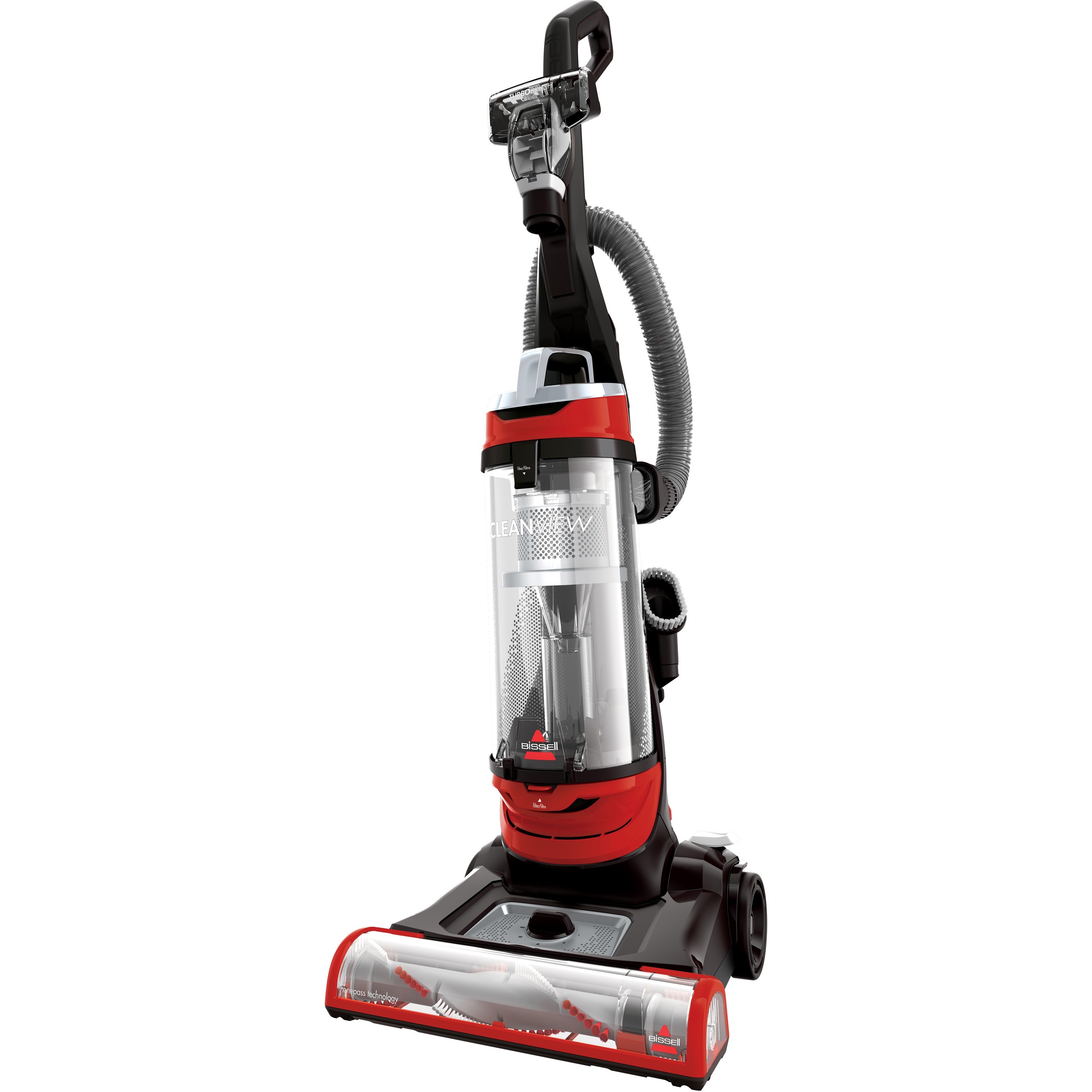 BISSELL CleanView Upright Vacuum 1 L Bagless Filter, Motorized Floor Brush, Crevice Tool