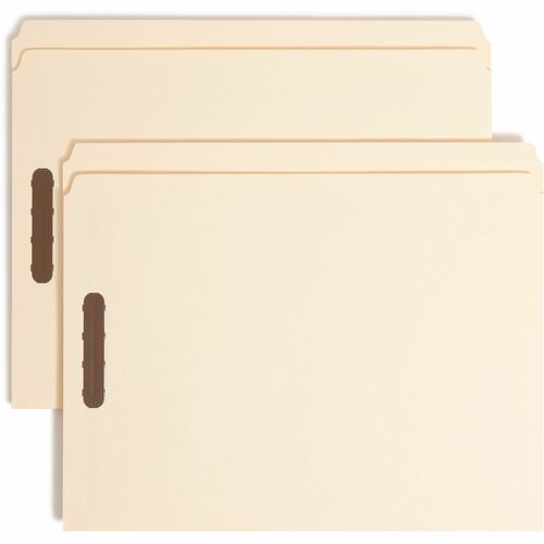 Smead Straight Tab Cut Letter Recycled Fastener Folder 8 1/2" x 11