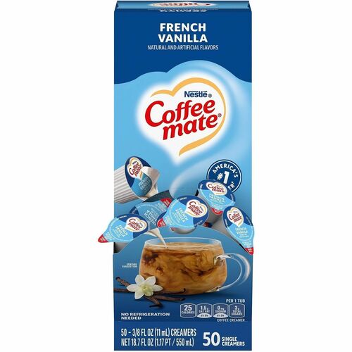 Coffee mate French Vanilla Liquid Creamer Singles GlutenFree
