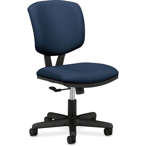 HON Volt Task Chair, Navy Fabric Blue Fabric Seat Black Frame 5star Base Blue