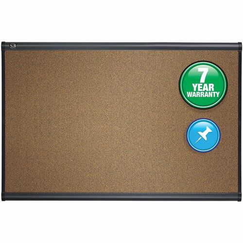 Quartet Prestige Bulletin Board 36" Height x 48" Width Brown Cork