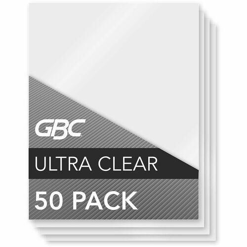 GBC Ultra Clear Thermal Laminating Pouches Sheet Size Supported
