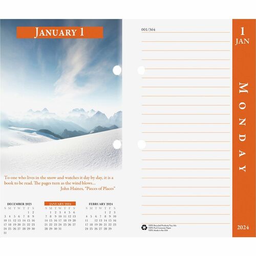 Calendar Desk Pad Refills