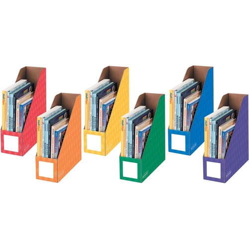 Bankers Box Magazine File Storage Holder Yellow, Blue, Red 3 / Pack